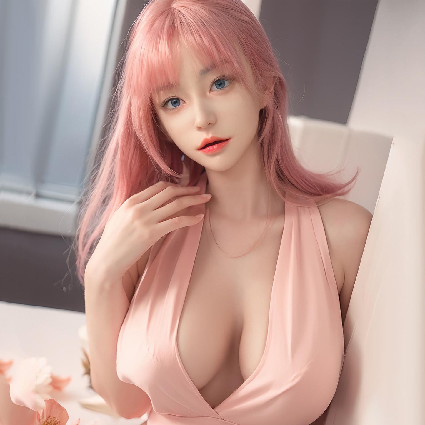 Edith - 148-170cm Silicone Head Realistic Sex Doll with ROS Oral - SY Doll